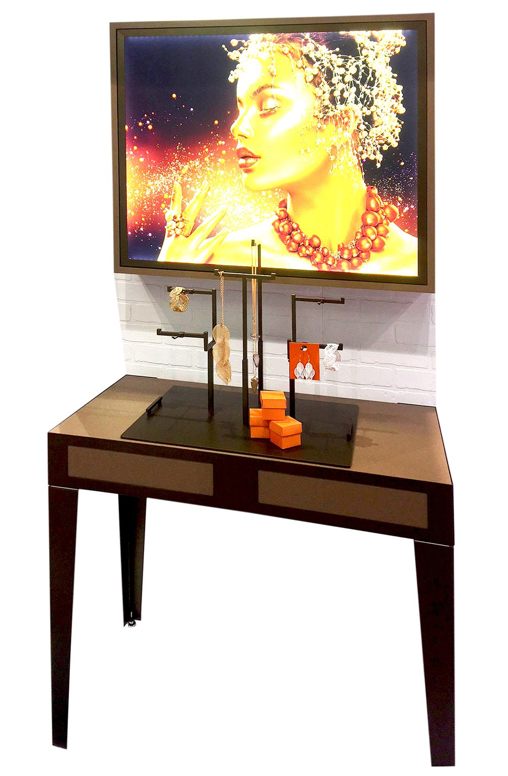 Perimeter Jewelry Table Display