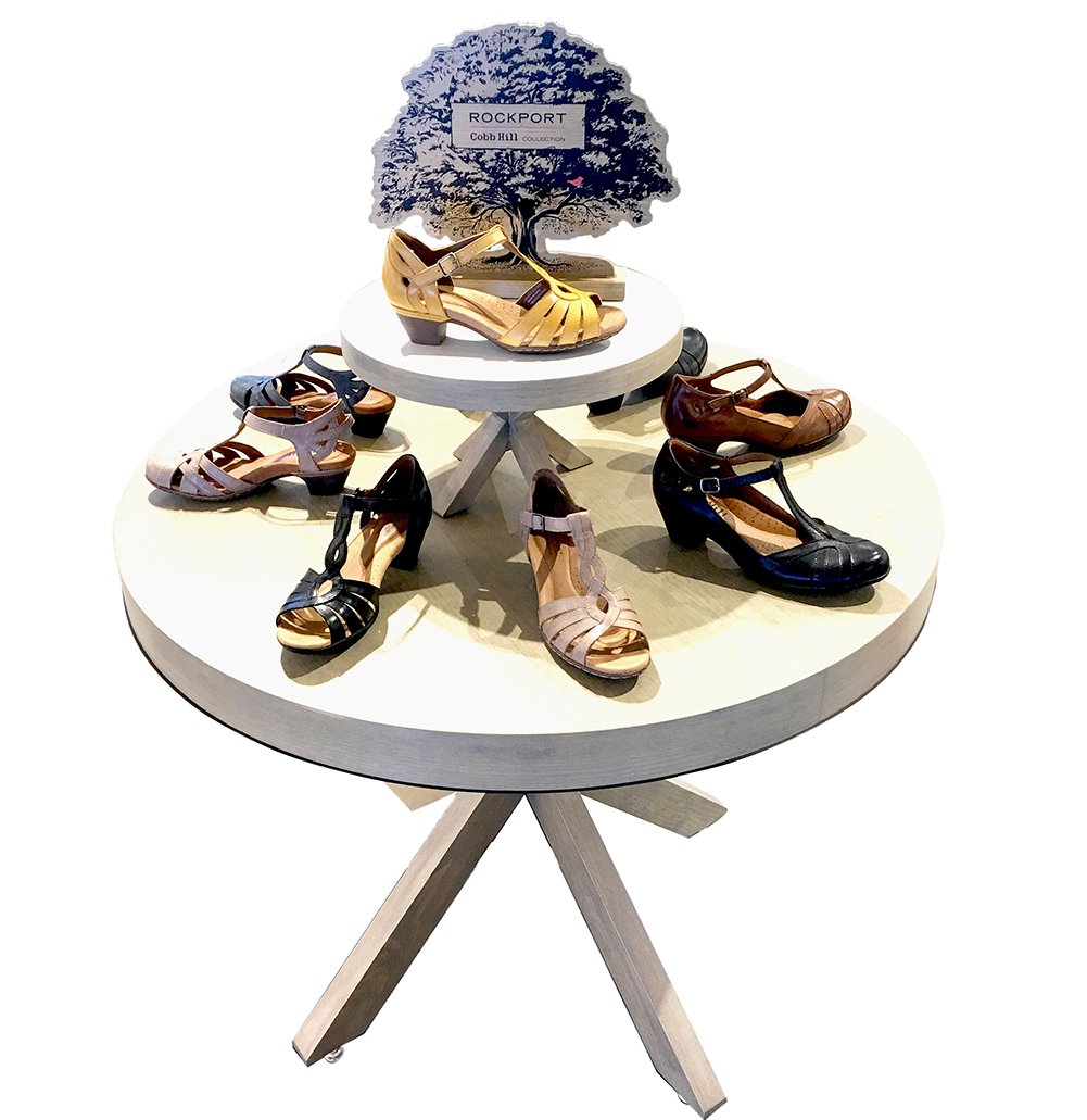 Footwear Rockport Table Display