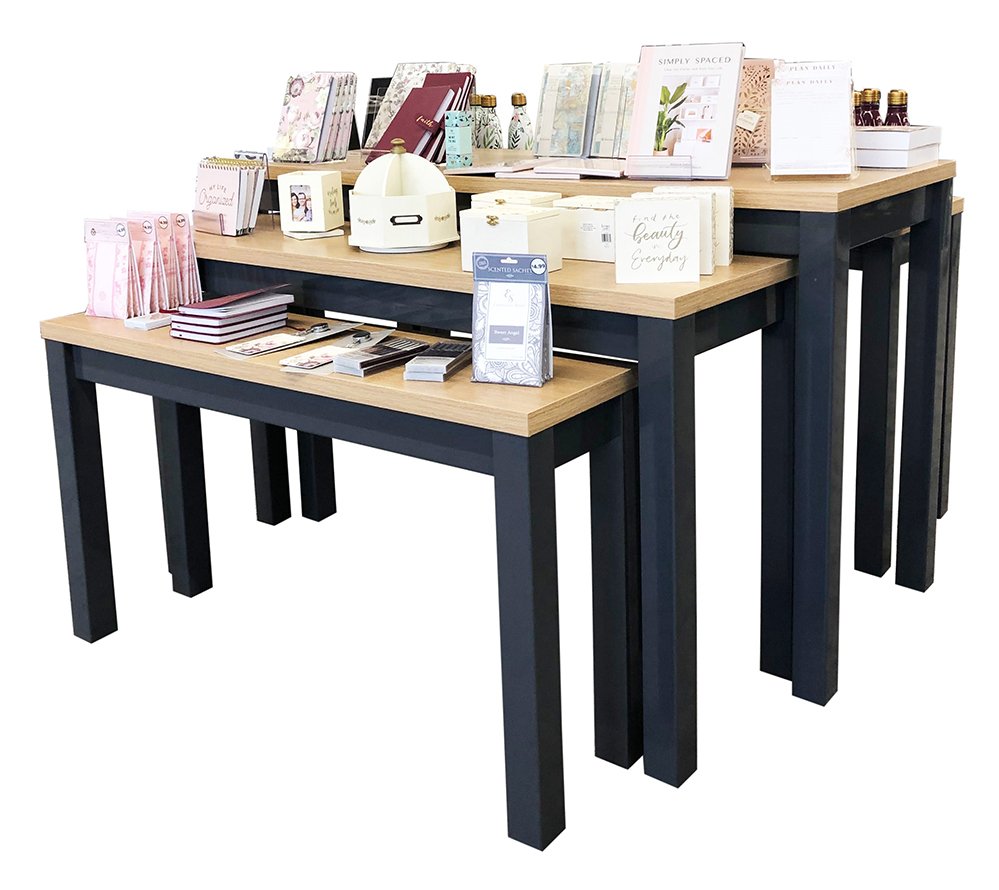Mid-Store Nesting Tables