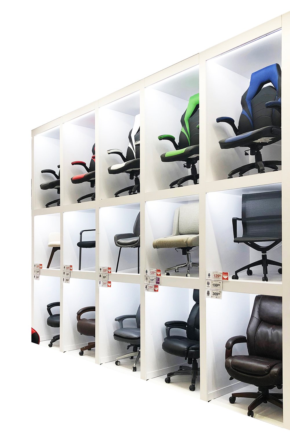 Home & Office Perimeter Lit Chair Display